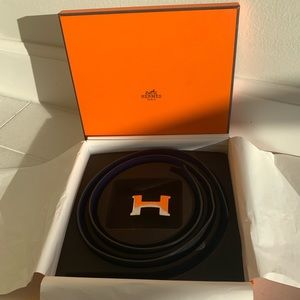 Hermès reversible Constance belt.